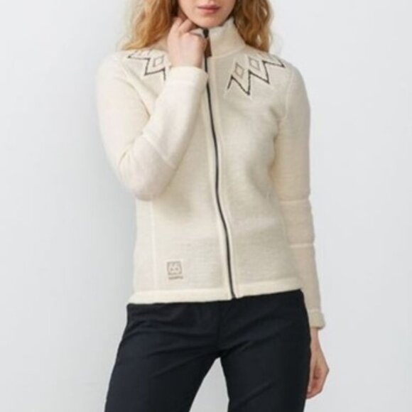 66 Degrees North Kaldi Wool Sweater Jacket Size M Medium - Picture 1 of 10